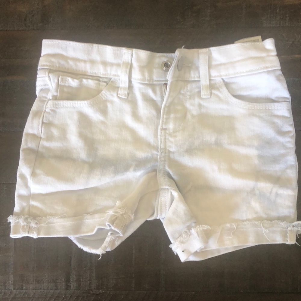 Old Navy White/Grey Tie-dye Denim Shorts